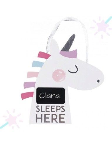 Placa Habitación Unicornio