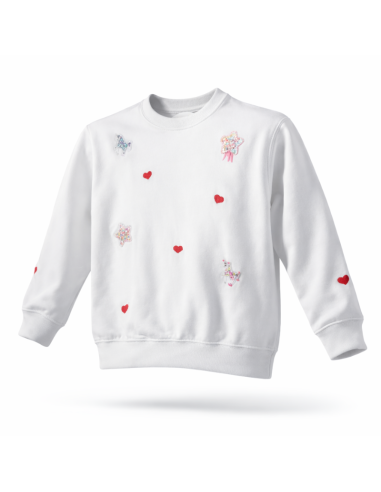 Sudadera Mini Corazones Personalizada