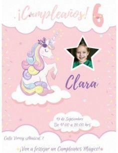 Invitación Animada Unicornio