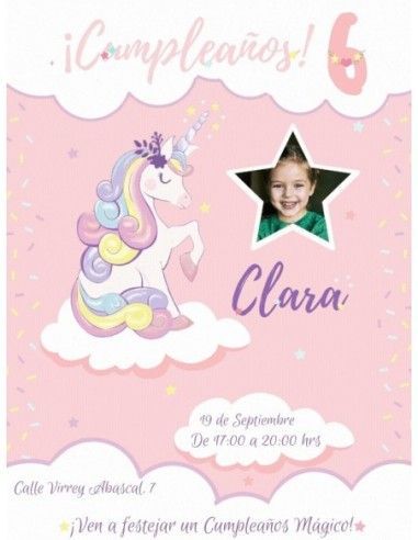 Invitación Animada Unicornio