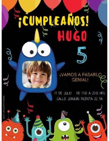 Invitación Animada Monsters