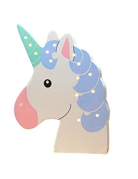 Unicornio Led Madera