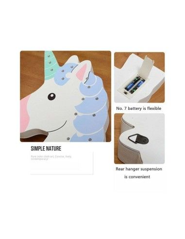 Unicornio Led Madera