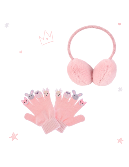 Guantes y Orejeras Pink