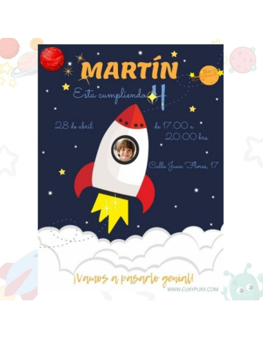 Pack Cumple Viaje Espacial