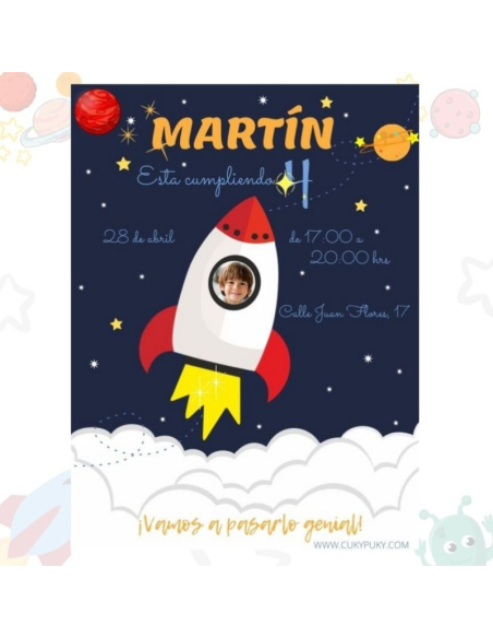 Pack Cumple Viaje Espacial
