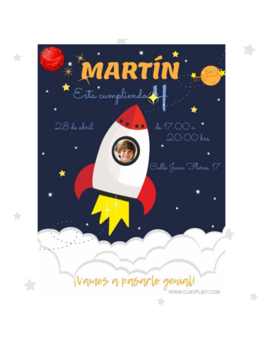 Pack Cumple Astronauta