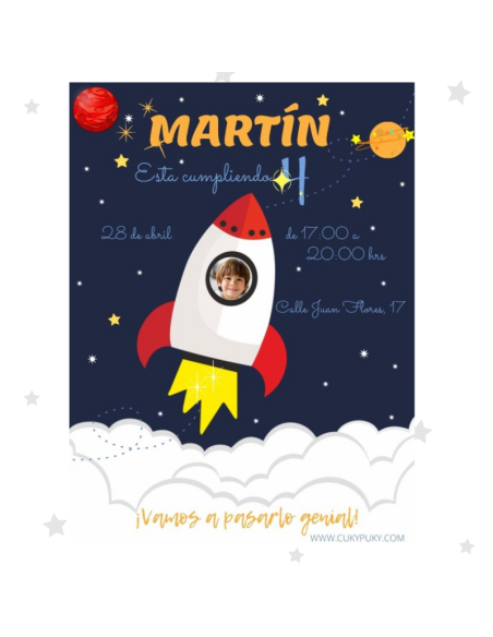 Pack Cumple Astronauta