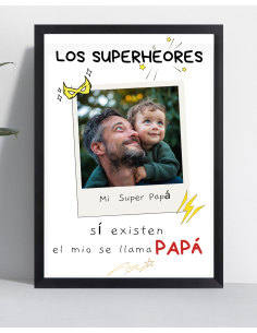 Cuadro Papá Superheroe