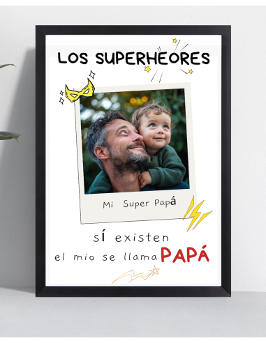 Cuadro Papá Superheroe