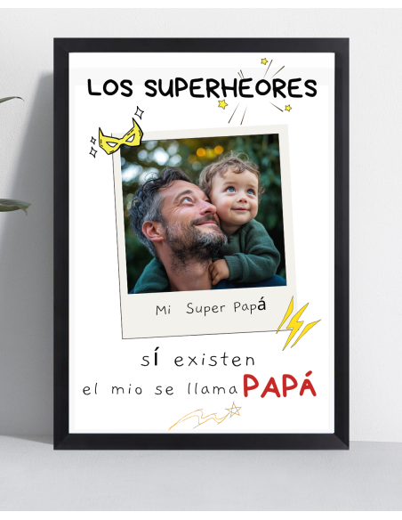 Cuadro Papá Superheroe